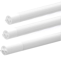 DEBP4FT17W frosted glass 4’ cylindrical tube with 2 electrical prongs at each end. Installs into CFL fixture.