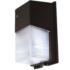 LEDWPPC30W semi-cutoff wall pack, 30W, 11”x7” PC housing with fluted PC lens.