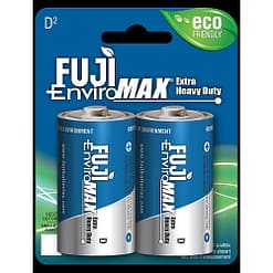 Fuji Battery 1100BP2, Heavy Duty D, Case quantity 96 cells, Blister pack 2