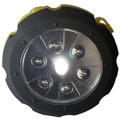 LightStorm SL1 Crank Lantern. Hockey puck size capacitor lantern. Spot, flood & strobe light.