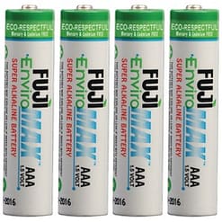 Fuji EnviroMax AAA Batteries, Case quantities 96 to 576 cells. Blister packs 2, 4, 8, 24 and 48 cells