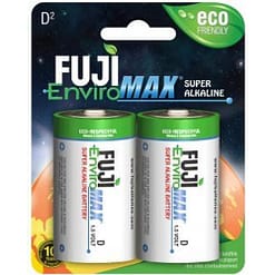 Fuji Enviromax D Cell Batteries 4100BP2, 4100BP4, 4100SP12 , Case quantities 96 and 144 cells.