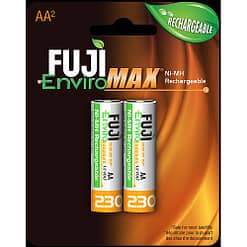 Fuji Battery 9300BP2, AA Rechargeable NiMH, Case quantities 96 cells. Blister pack contains 2 batteries.