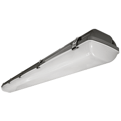 20-BVTPLED52 dimmable, 52W LED Vapor light, ABS plastic body, PC lens, 50”x5” Enclosed to prevent moisture and dust intrusion.