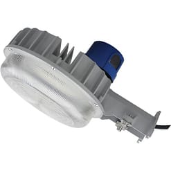 LED-DDALSN55W-5K Yard Light with photocell, 55W, 13”x7” aluminum housing with fluted PC lens.